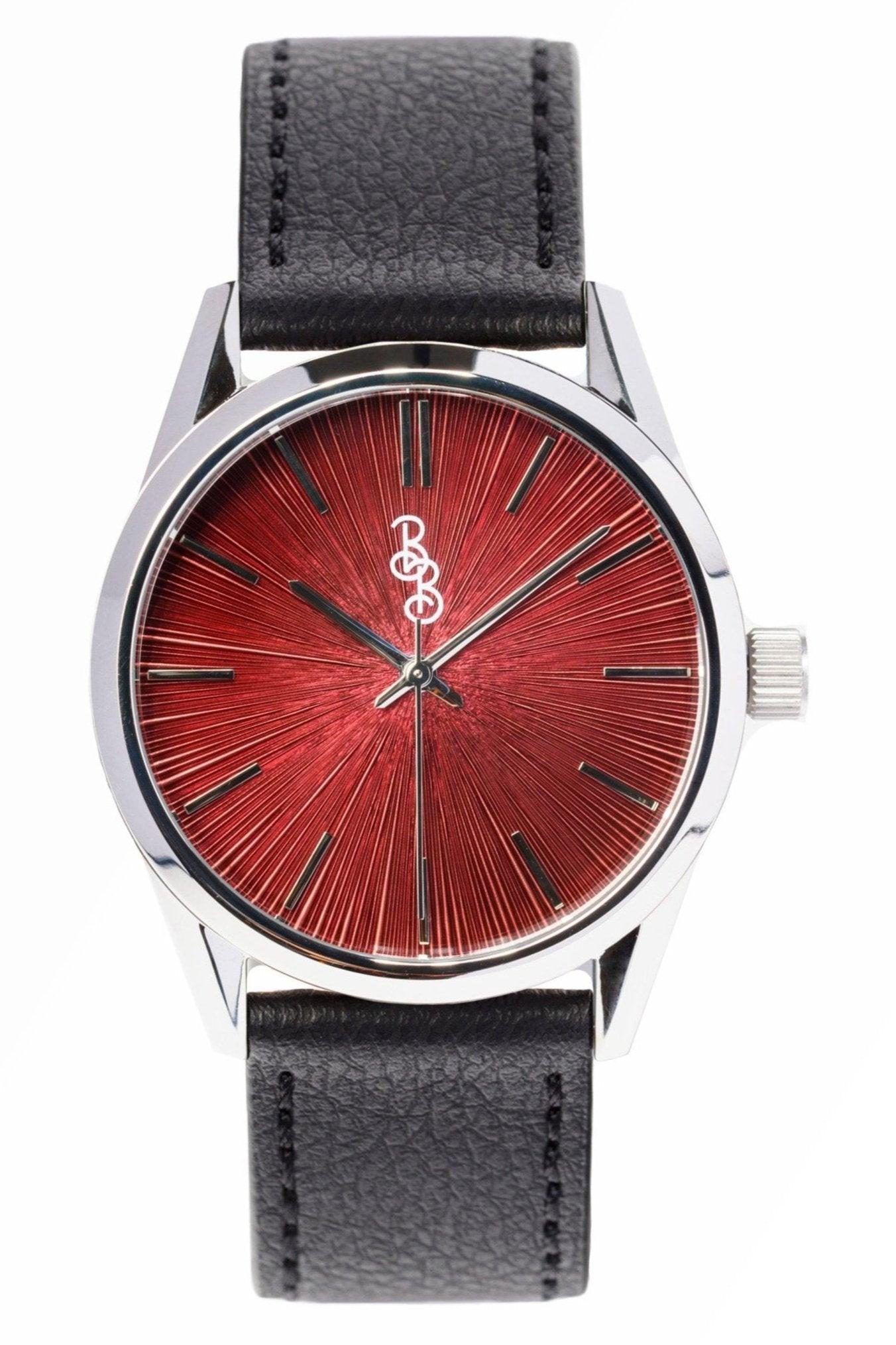 Burgundy Sunburst Watch - Keep Casting Fishing & Outdoors