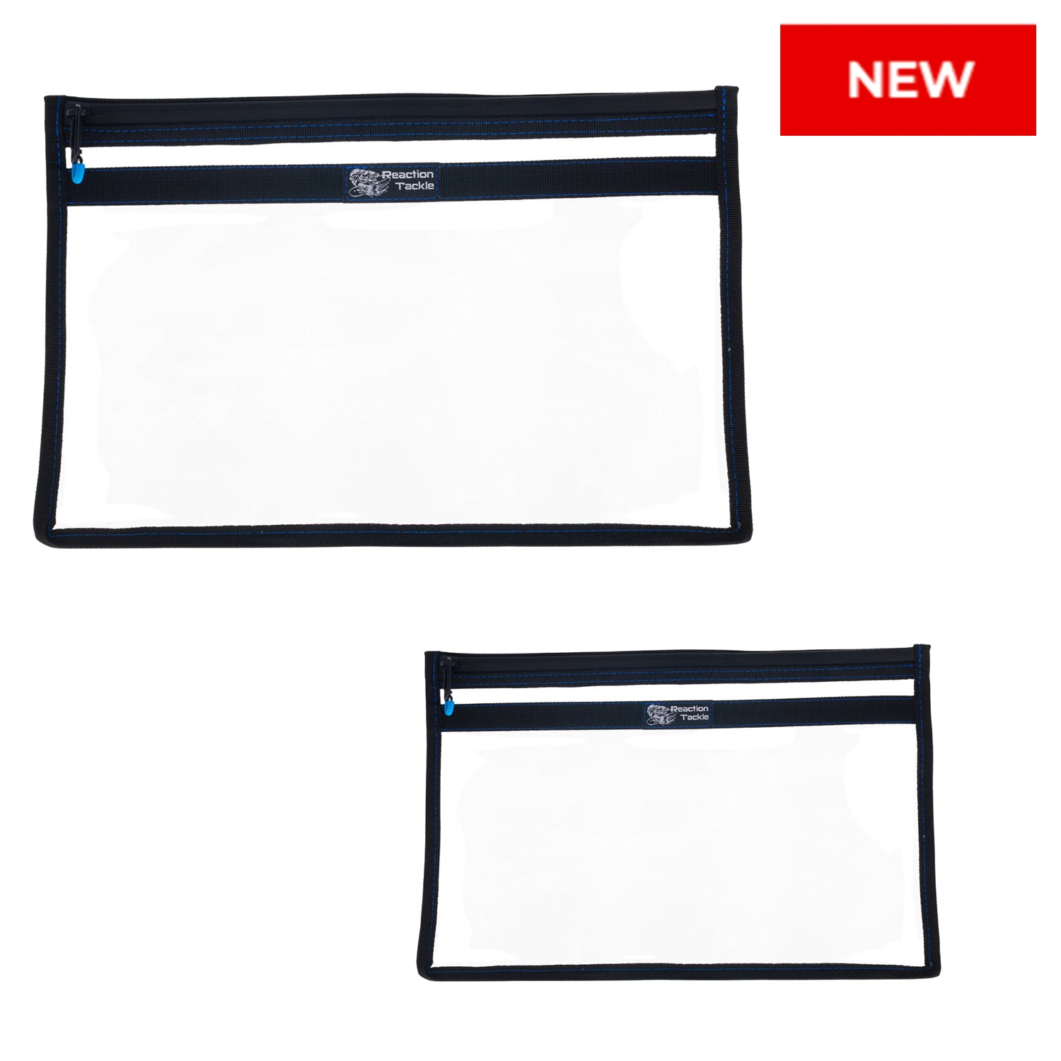 Reaction Tackle Clear Storage Bag Tackle Pak - Water-Resistant Plastic Storage - New - Keep Casting Fishing & Outdoors