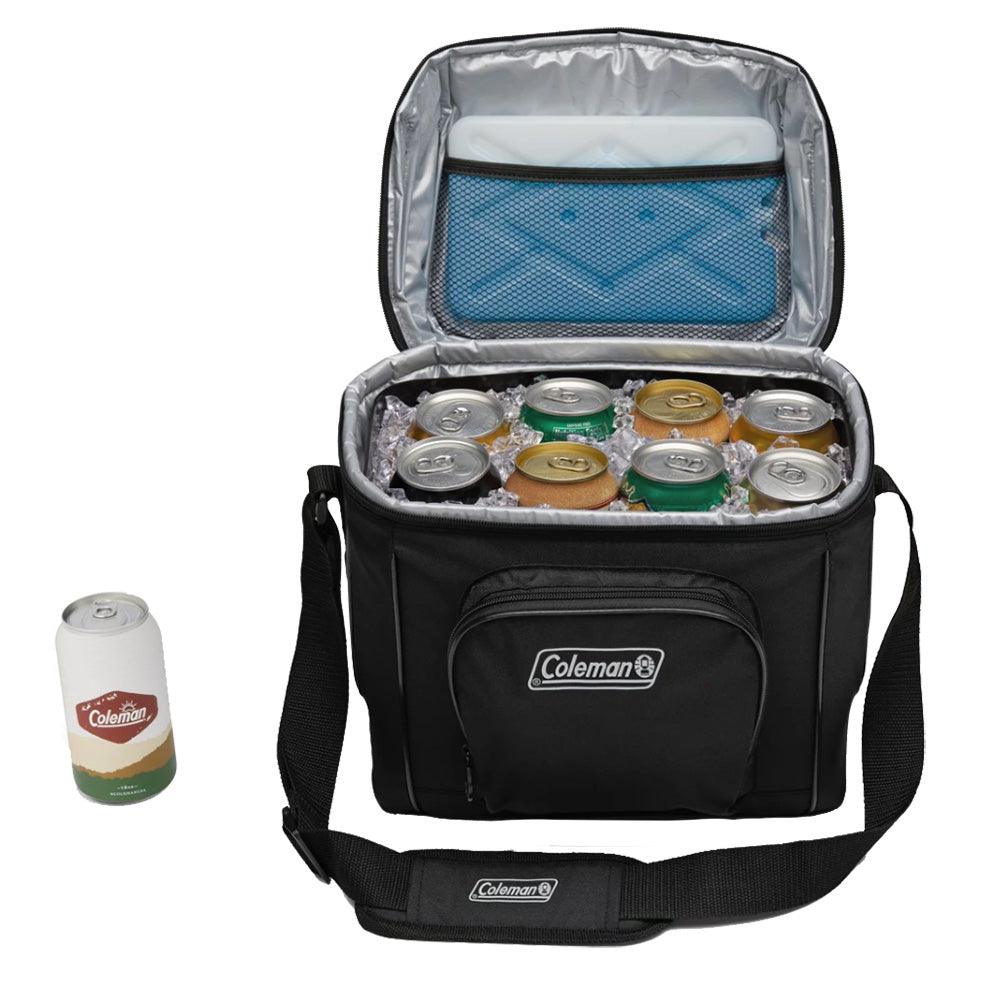 Coleman Chiller 16-Can Soft-Sided Portable Cooler - Black - Keep Casting Fishing & Outdoors