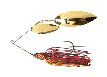 Dirty Jigs Compact Spinnerbait, Red, 3/8oz - Keep Casting Fishing & Outdoors