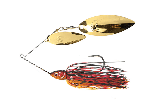 Dirty Jigs Compact Spinnerbait, Red, 3/8oz - Keep Casting Fishing & Outdoors