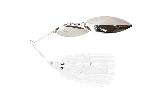 Dirty Jigs Compact Spinnerbait, White, 1/2oz - Keep Casting Fishing & Outdoors