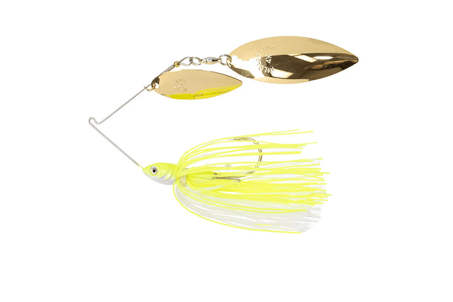 Dirty Jigs Compact Spinnerbait, White Chartreuse, 1/2oz - Keep Casting Fishing & Outdoors
