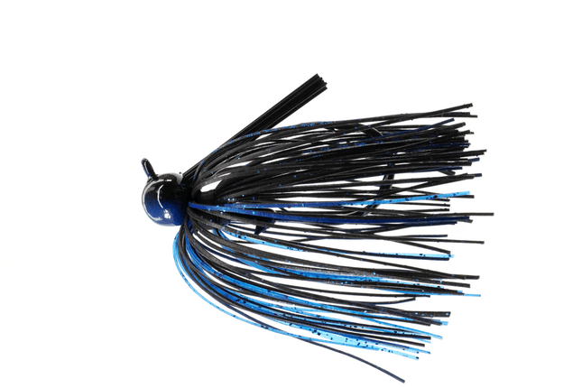 Dirty Jigs Tour Level Football Jig, Black & Blue, 3/4oz - Keep Casting Fishing & Outdoors