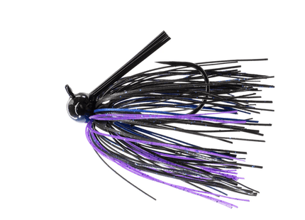 Dirty Jigs Tour Level Football Jig, Black Blue & Purple, 1/2oz - Keep Casting Fishing & Outdoors
