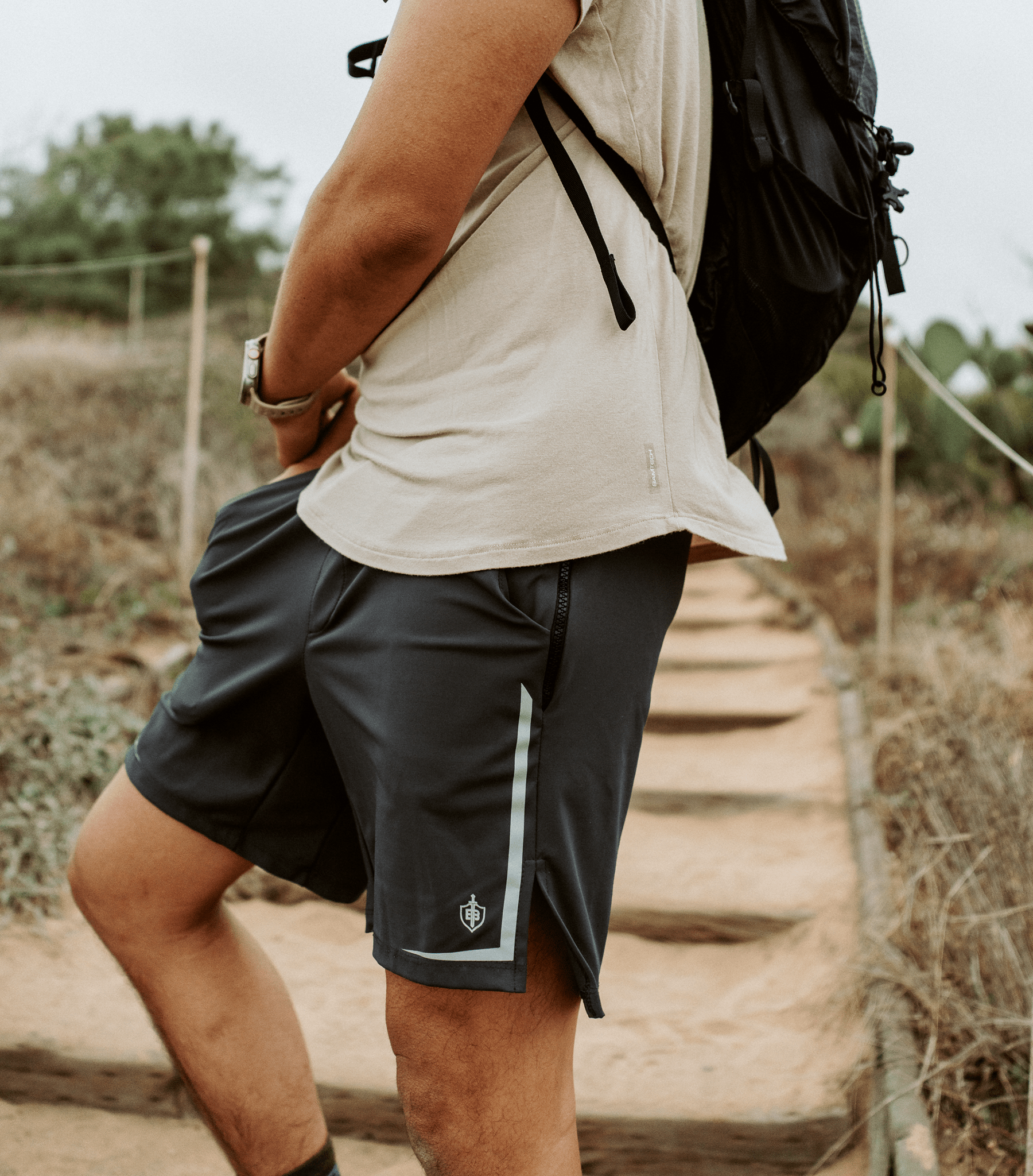 Dominate Training Shorts - Stone - Keep Casting Fishing & Outdoors