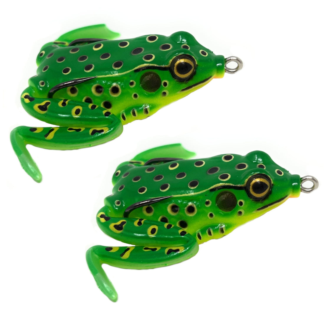 Reaction Tackle 2.25" Hollow Body Frogs with Swimming Legs (2-Pack) - Keep Casting Fishing & Outdoors