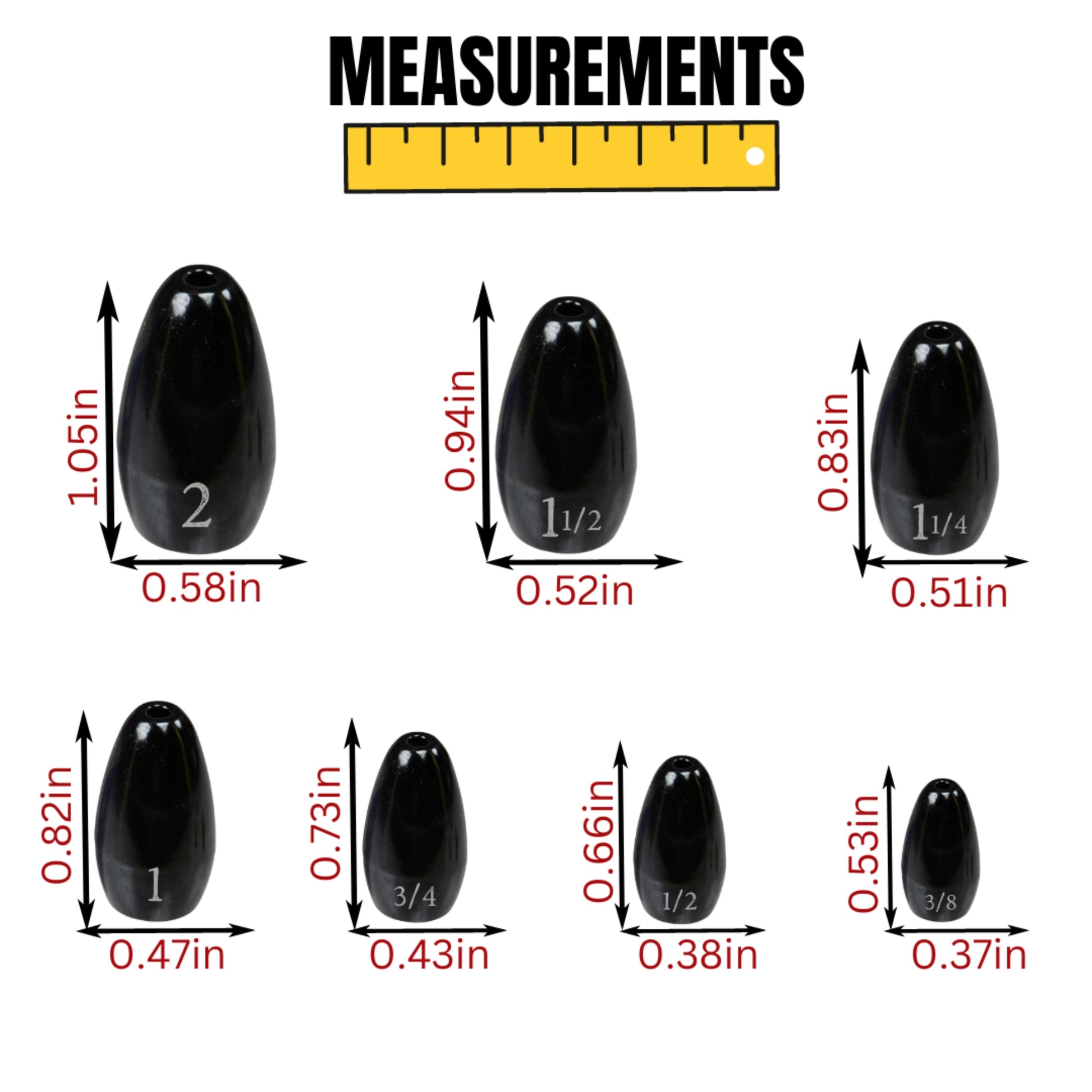 Reaction Tackle Tungsten Flipping Weights - Keep Casting Fishing & Outdoors
