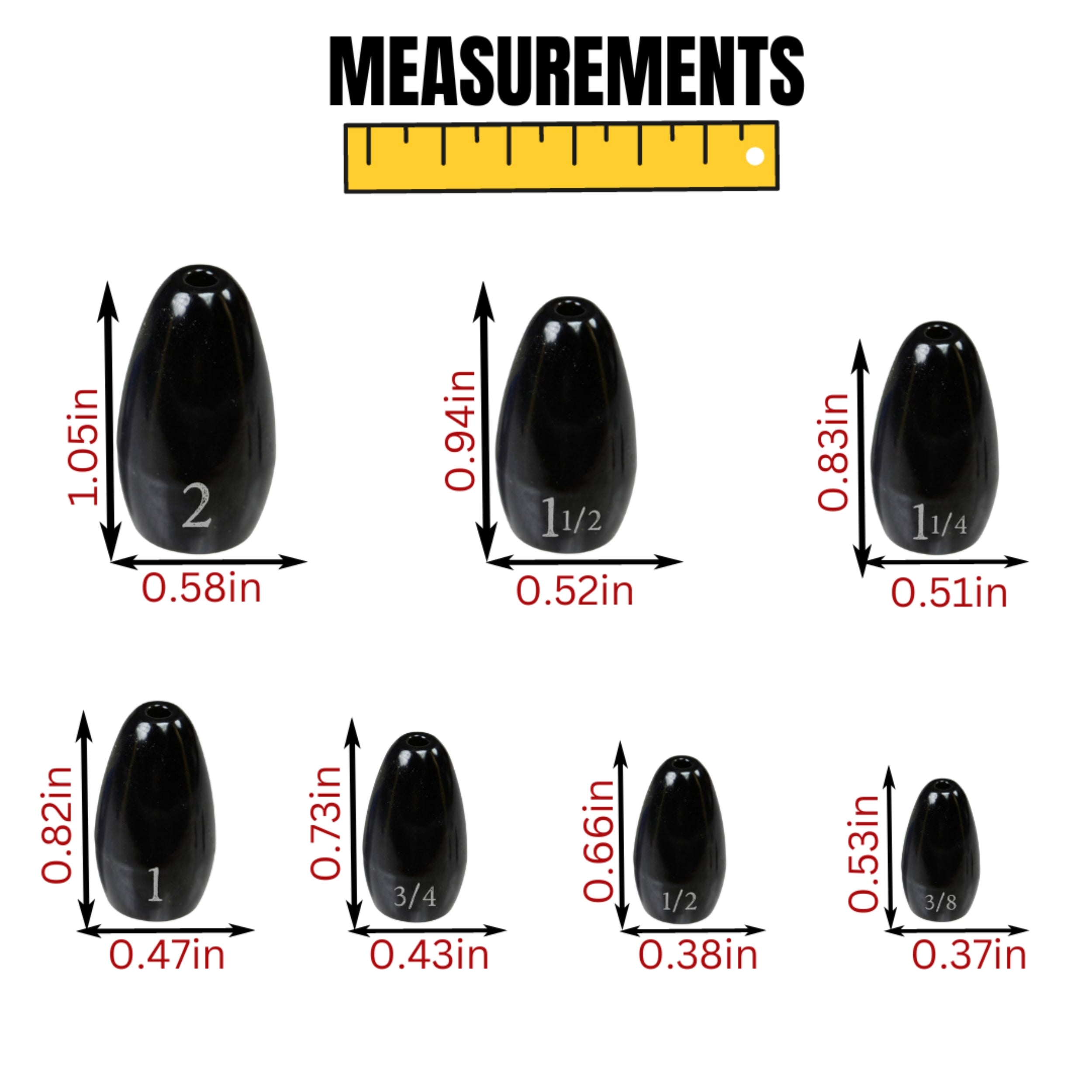 Reaction Tackle Tungsten Flipping Weights - Keep Casting Fishing & Outdoors
