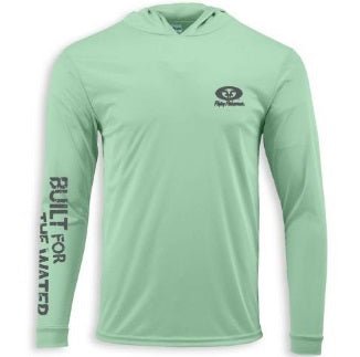 Flying Fisherman Performance Hoodie Mint Large - Keep Casting Fishing & Outdoors