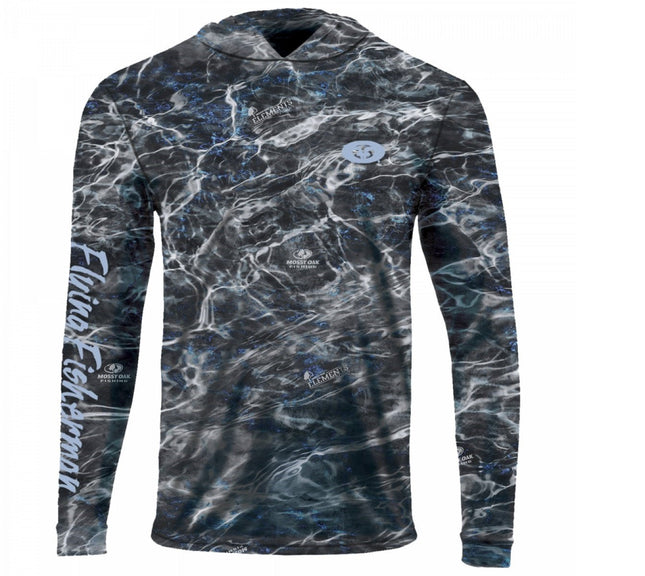 Flying Fisherman Performance Hoodie Mossy Oak Elements Blackfin X - Large - Keep Casting Fishing & Outdoors