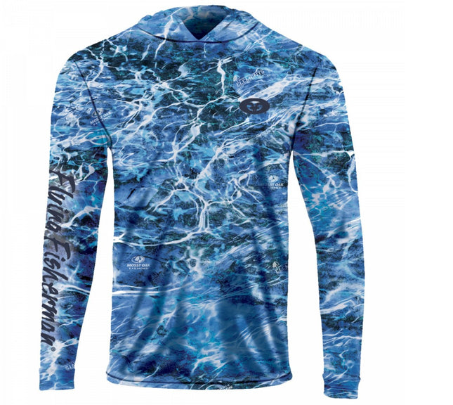 Flying Fisherman Performance Hoodie Mossy Oak Elements Nautical Large - Keep Casting Fishing & Outdoors