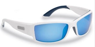 Flying Fisherman Razor Matte White Smoke/Blue Mirror - Keep Casting Fishing & Outdoors