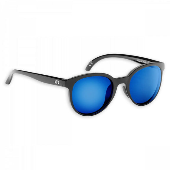Flying Fisherman Sea Bean Floating Sunglasses Matte Black Blue Mirror - Keep Casting Fishing & Outdoors
