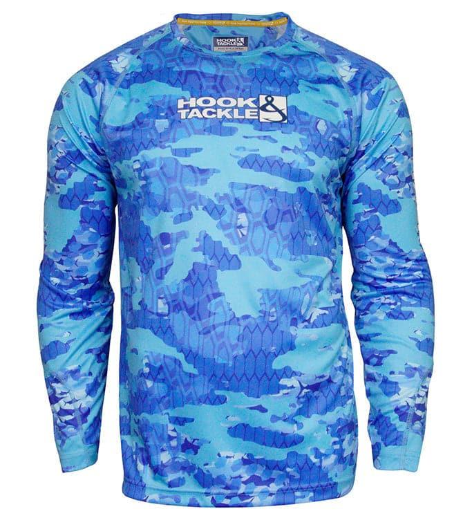 Fractal Camo Waves UV Fishing Shirt (8 - 20) - Keep Casting Fishing & Outdoors