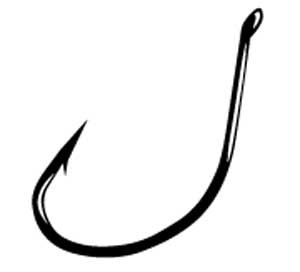 Gamakatsu Drop Shot Hook Black Size 2/0 6 Ct Finesse - Keep Casting Fishing & Outdoors