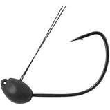 Gamakatsu Jig Head Wacky 3ct 3/16 Black With Weed Guard - Keep Casting Fishing & Outdoors