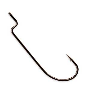 Gamakatsu Offset Worm Hook Black Size 2 6ct Pack For Bass - Keep Casting Fishing & Outdoors
