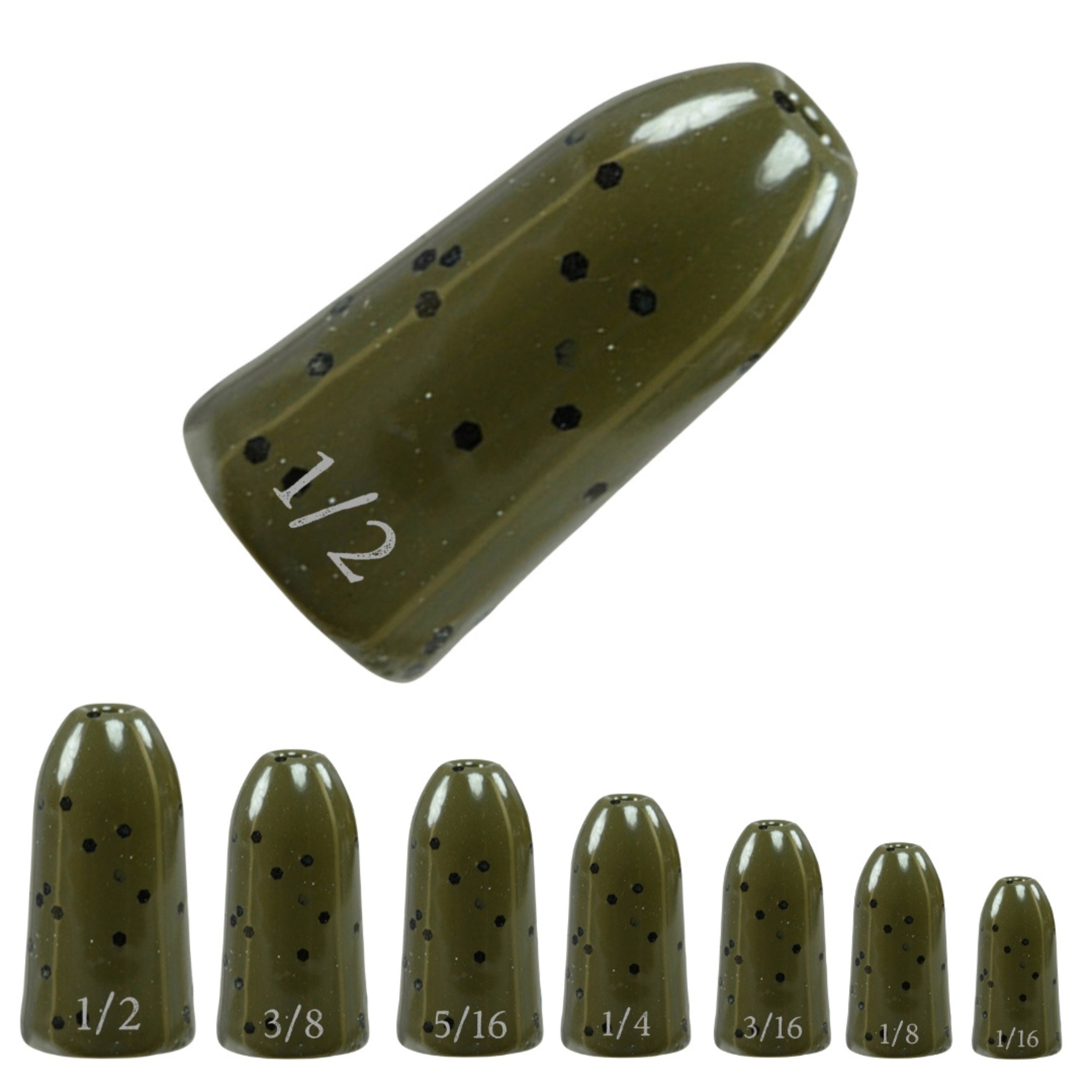 Reaction Tackle Tungsten Worm Weights / Bullet Shaped Sinkers - Keep Casting Fishing & Outdoors