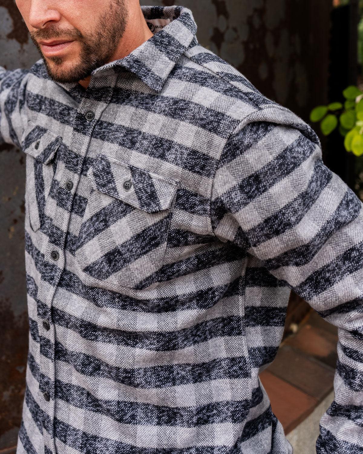 Grand Flannel, Charcoal Gingham - Keep Casting Fishing & Outdoors