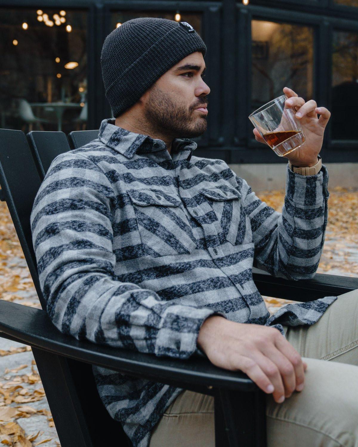 Grand Flannel, Charcoal Gingham - Keep Casting Fishing & Outdoors