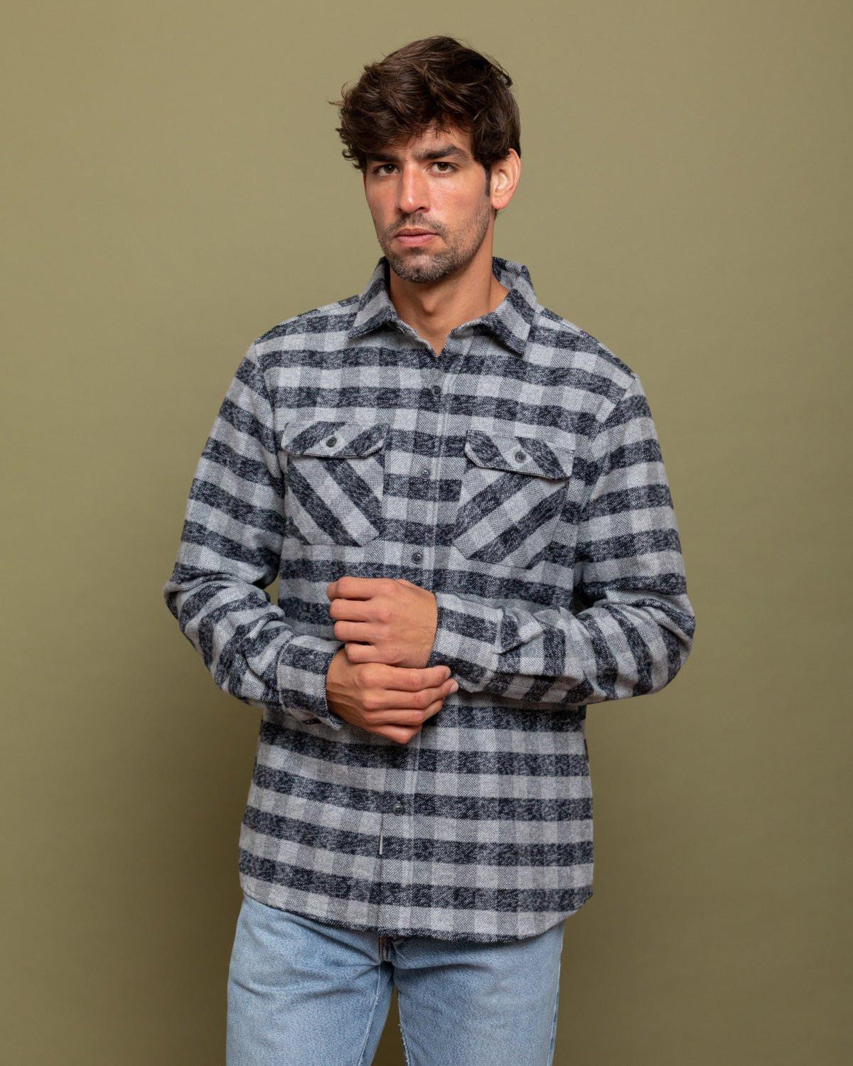 Grand Flannel, Charcoal Gingham - Keep Casting Fishing & Outdoors