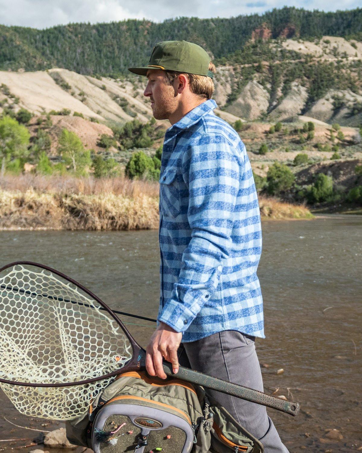 Grand Flannel, Checkered Blue - Keep Casting Fishing & Outdoors