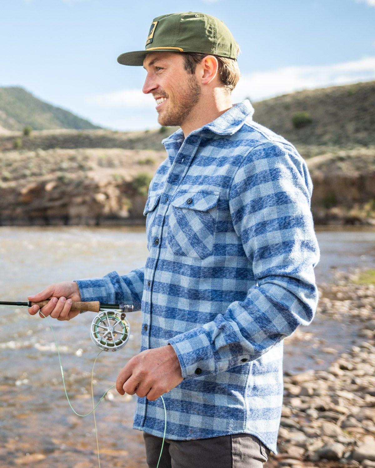 Grand Flannel, Checkered Blue - Keep Casting Fishing & Outdoors