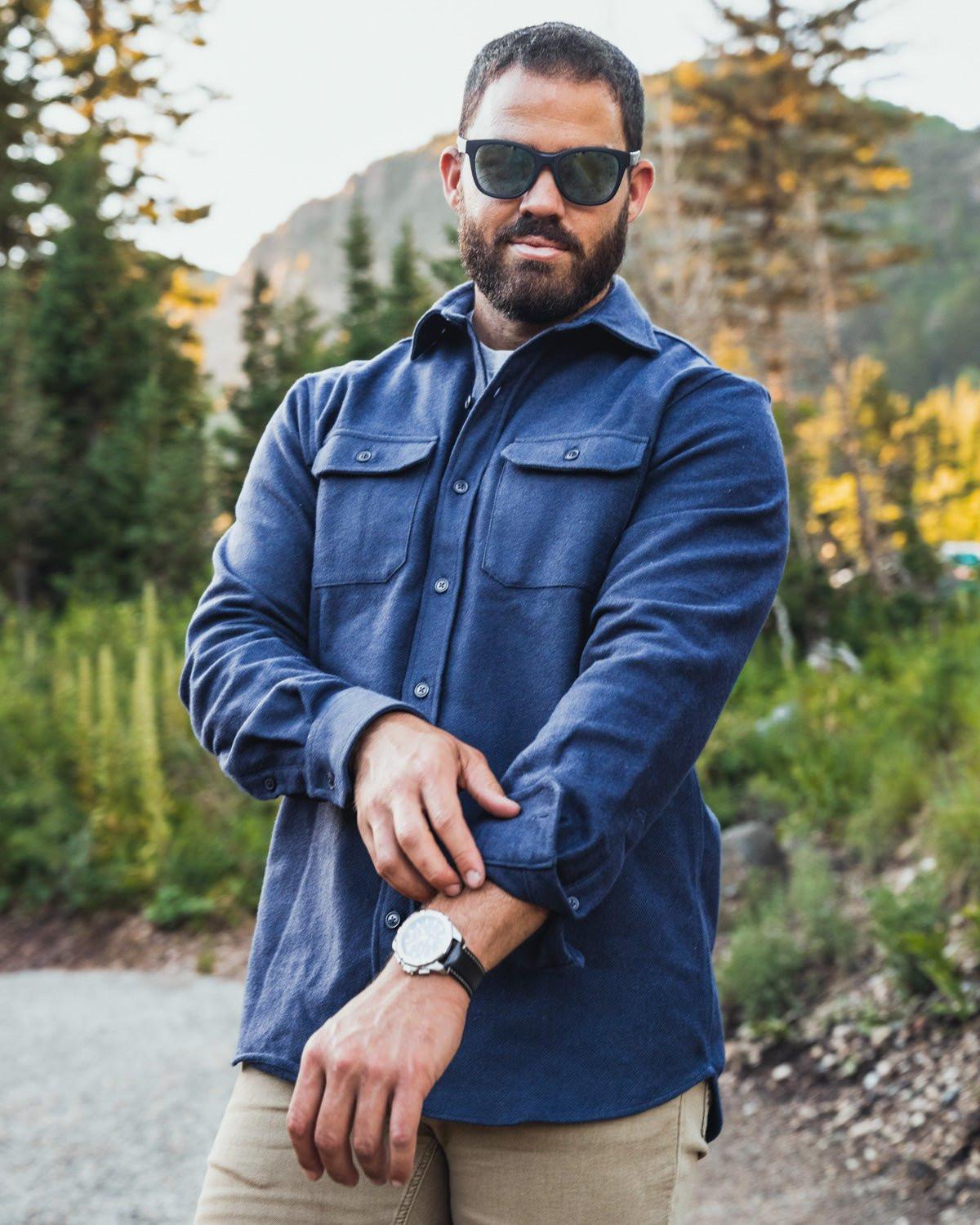 Grand Flannel, Navy - Keep Casting Fishing & Outdoors