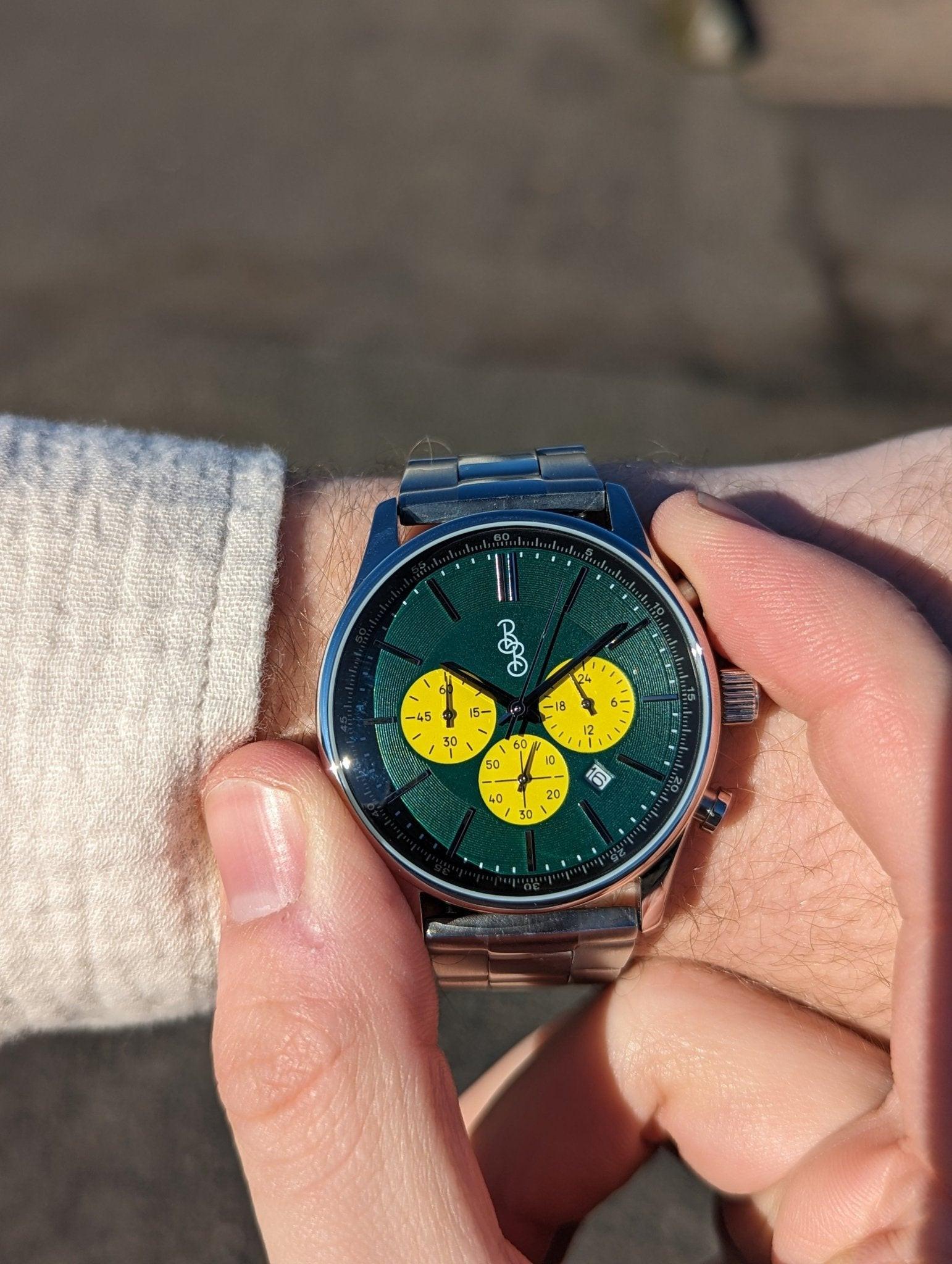 Green and Yellow Chronograph - Keep Casting Fishing & Outdoors
