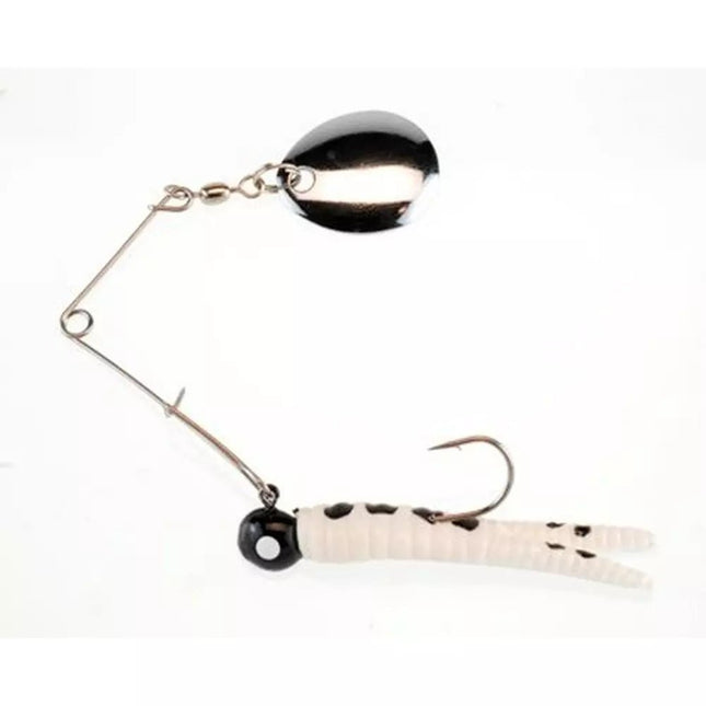 Johnson Beetle Spin®1/16oz White/Black Spots - Keep Casting Fishing & Outdoors