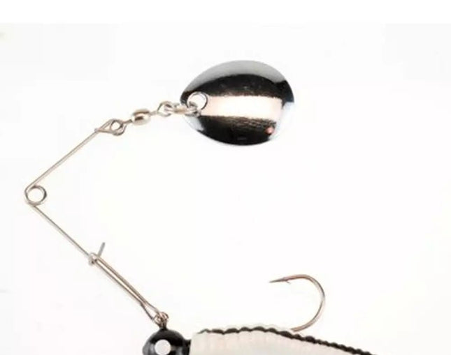 Johnson Beetle Spin®1/4oz White/Black Stripe - Keep Casting Fishing & Outdoors