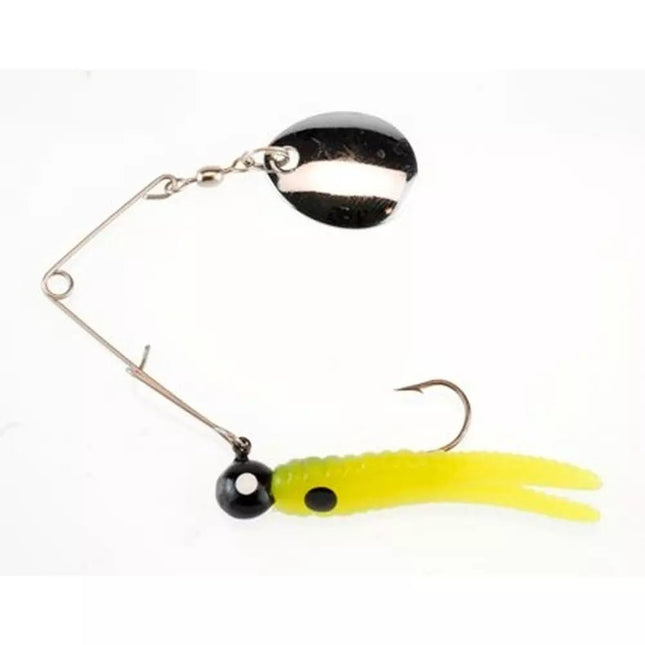 Johnson Beetle Spin®1/8oz Chartreuse/Black Spots - Keep Casting Fishing & Outdoors
