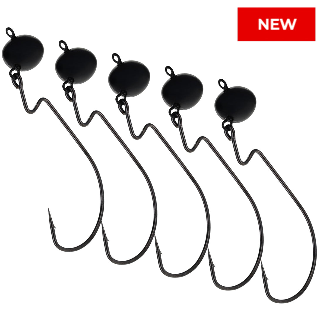 Reaction Tackle Lead Swing Football Jigs- 5-PACK - New - Keep Casting Fishing & Outdoors