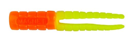 Leland Crappie Magnet 1.5in 15ct Orange Chartreuse Jig - Keep Casting Fishing & Outdoors