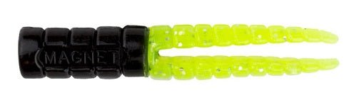 Leland Crappie Magnet 1.5in Jig 15ct Black Chartreuse Flash - Keep Casting Fishing & Outdoors
