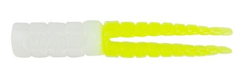 Leland Crappie Magnet 1.5in White Chartreuse 15ct Jig - Keep Casting Fishing & Outdoors