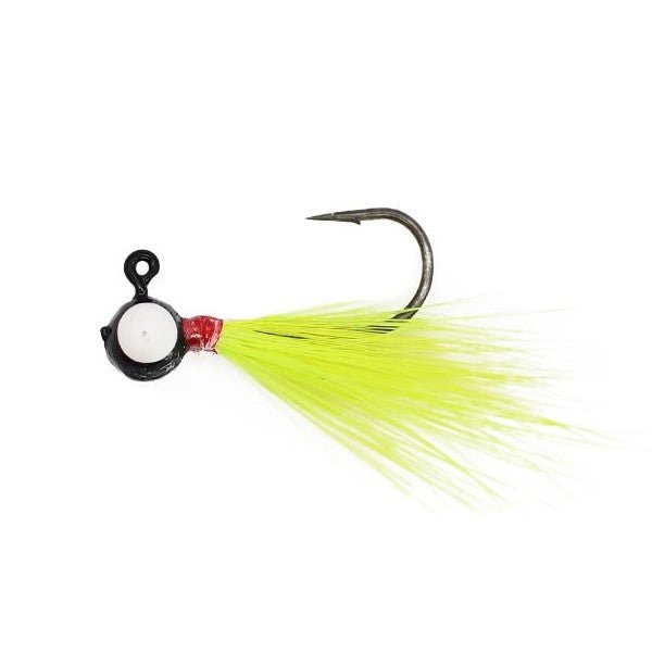 Leland Pop Eye Jig 1/32 2ct Black/Chartreuse - Keep Casting Fishing & Outdoors