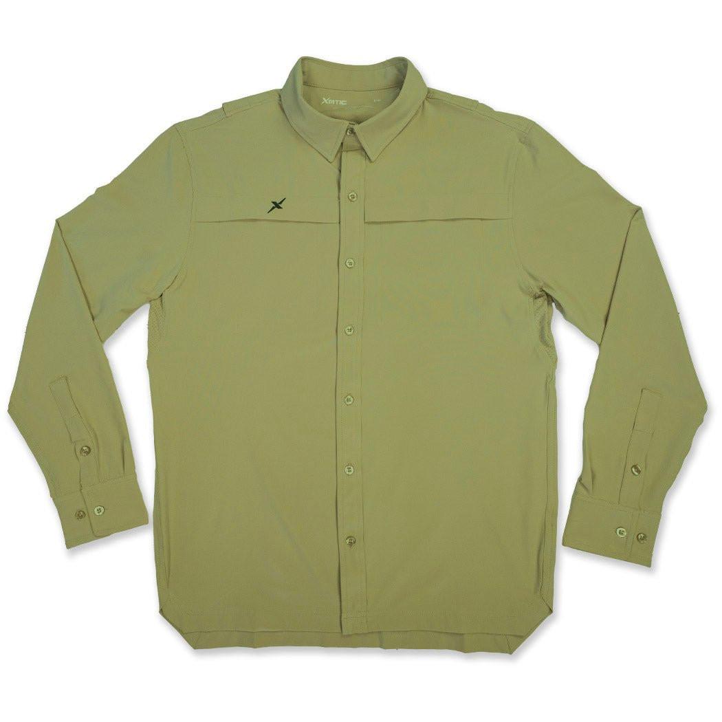 Long Sleeve Solid Lifestyle Button Down w/ REPEL - X - Keep Casting Fishing & Outdoors