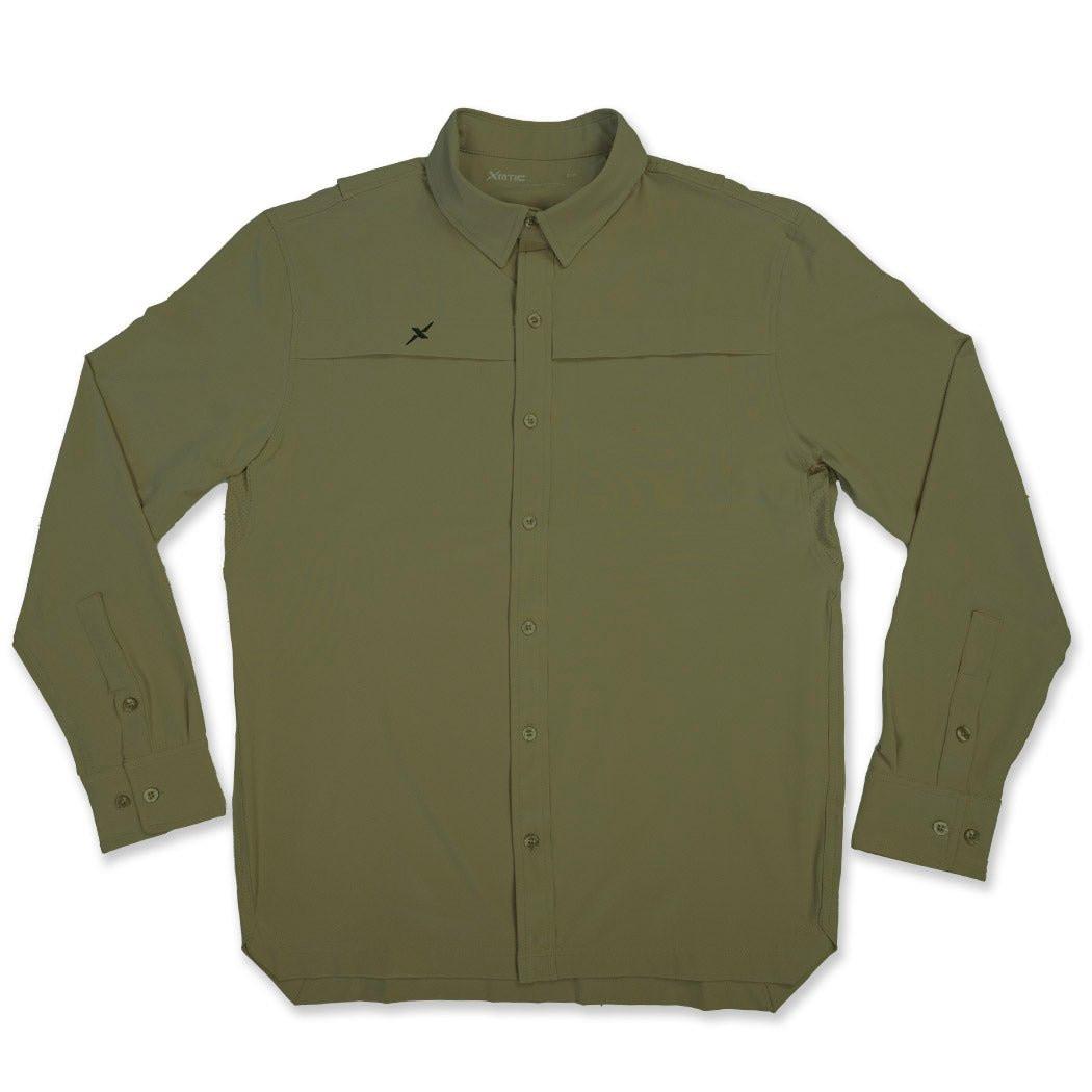 Long Sleeve Solid Lifestyle Button Down w/ REPEL - X - Keep Casting Fishing & Outdoors
