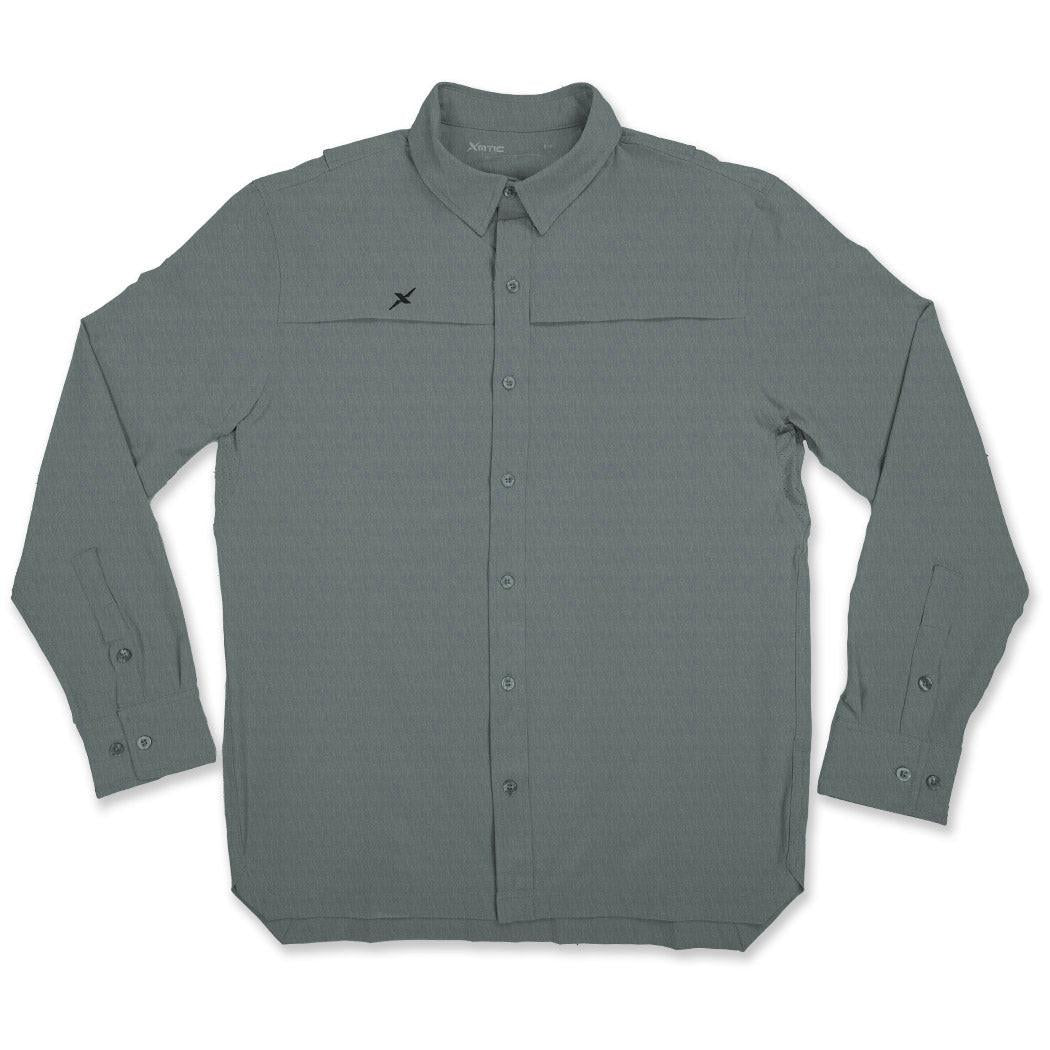 Long Sleeve Solid Lifestyle Button Down w/ REPEL - X - Keep Casting Fishing & Outdoors