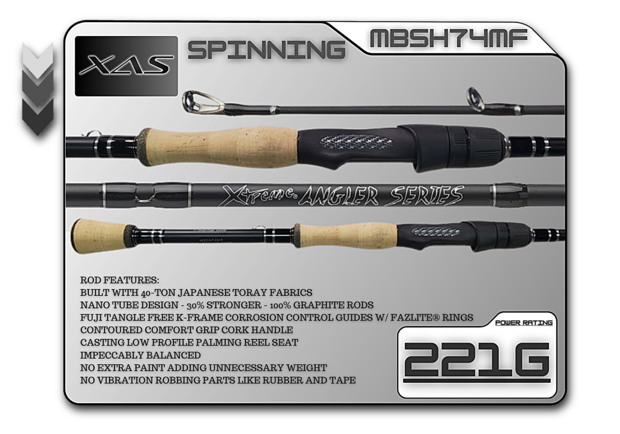 MBSH74MF 7'4" Medium Fast **CORK** - Keep Casting Fishing & Outdoors