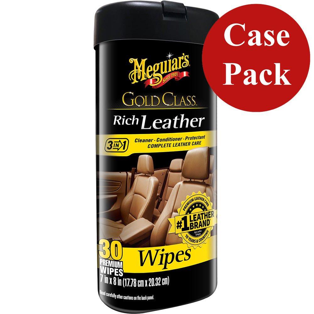 Meguiar's Gold Class™ Rich Leather Cleaner & Conditioner Wipes *Case of 6* - Keep Casting Fishing & Outdoors