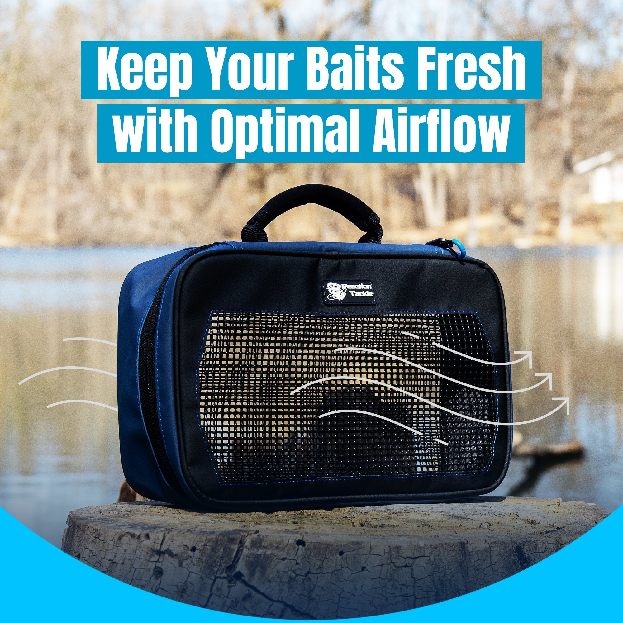 Reaction Tackle Breathable Mesh Bait Binder and Tackle Storage - New - Keep Casting Fishing & Outdoors