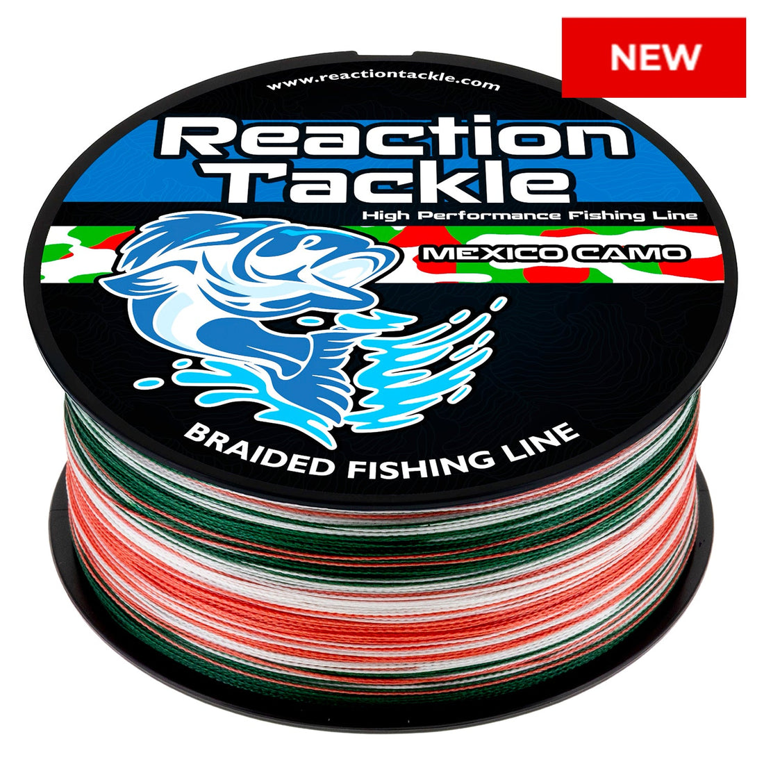 Reaction Tackle Braided Fishing Line - Mexico Camo - NEW - Keep Casting Fishing & Outdoors