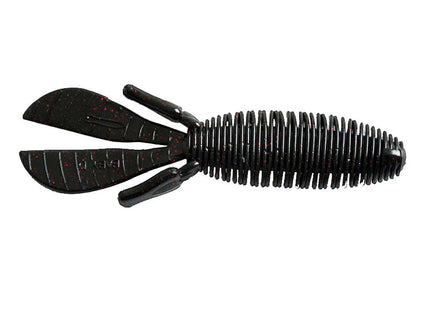 Missile Baby D Bomb 3.65in 7ct Black Red Flake - Keep Casting Fishing & Outdoors