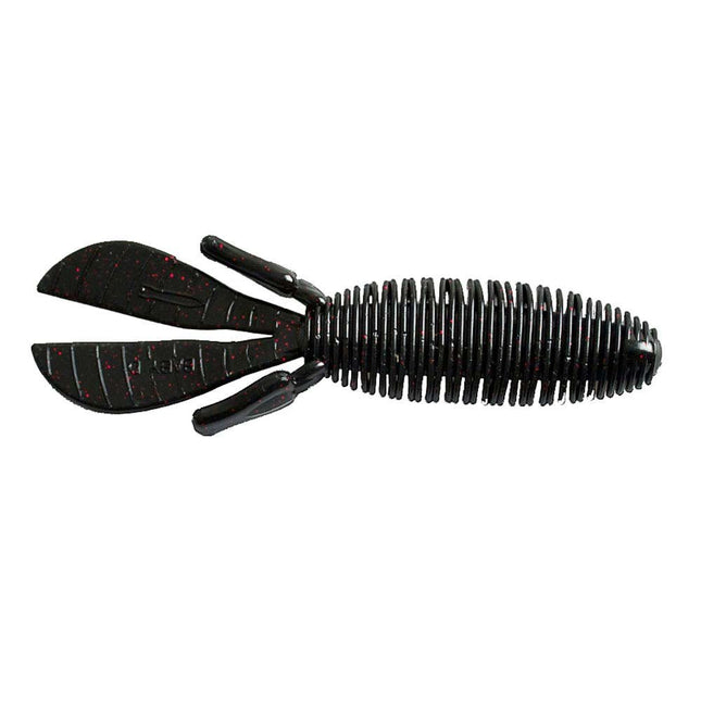 Missile Baby D Bomb 3.65in 7ct Black Red Flake - Keep Casting Fishing & Outdoors