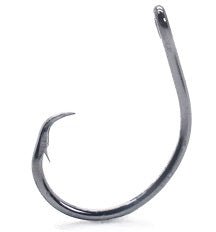 Mustad Demon Perfect Circle Black Nickle 8ct Size 1/0 - Keep Casting Fishing & Outdoors