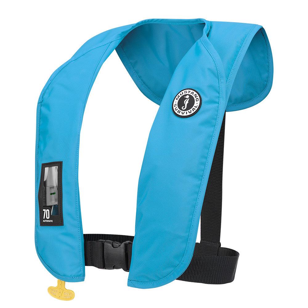 Mustang MIT 70 Automatic Inflatable PFD - Azure (Blue) - Keep Casting Fishing & Outdoors