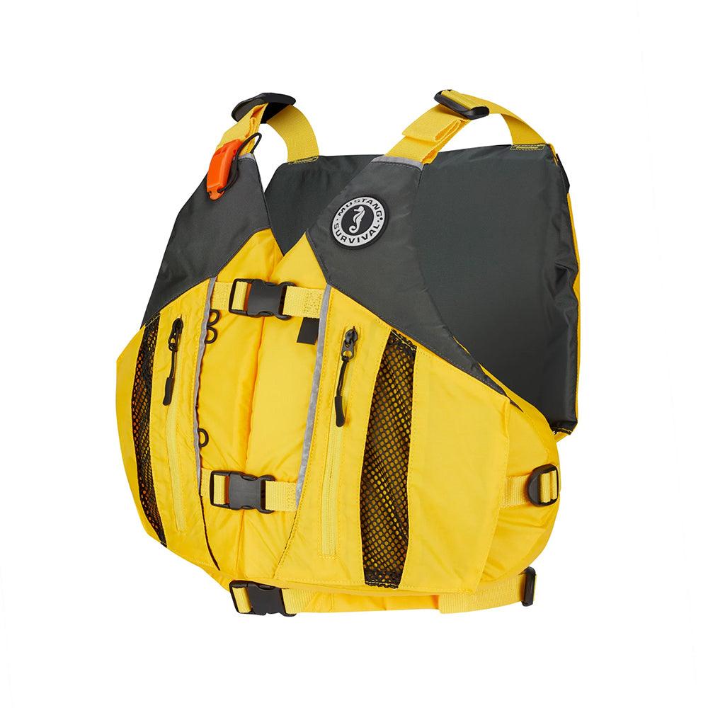 Mustang Solaris Foam Life Vest - XS/S - Yellow/Grey [MV807002-222-XS/S] - Keep Casting Fishing & Outdoors